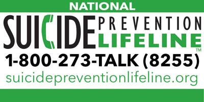 Suicide Prevention lifeline logo